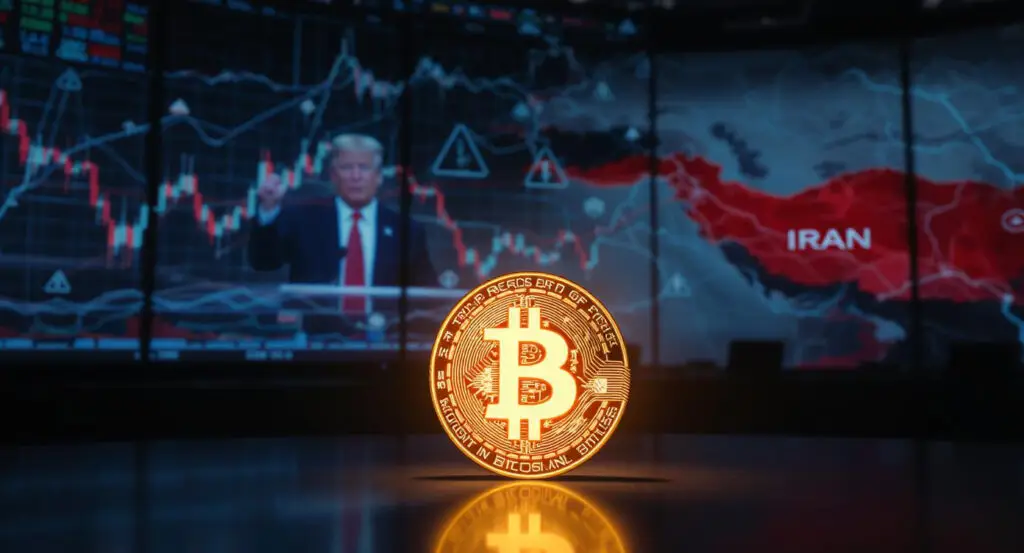 Bitcoin Wobbles as Trump's Iran Remarks Spark Geopolitical Jitters