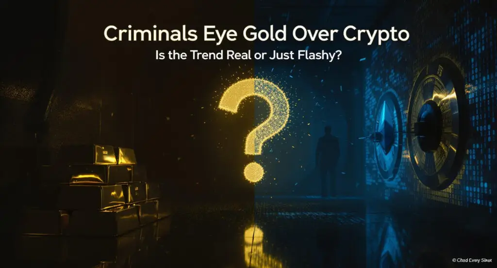 Criminals Eye Gold Over Crypto for Money Laundering, But Is the Trend Real or Just Flashy