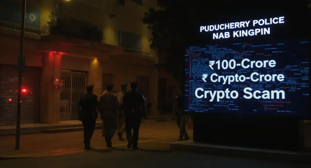 Puducherry Police Nab Kingpin Behind ₹100-Crore Multi-State Crypto Scam