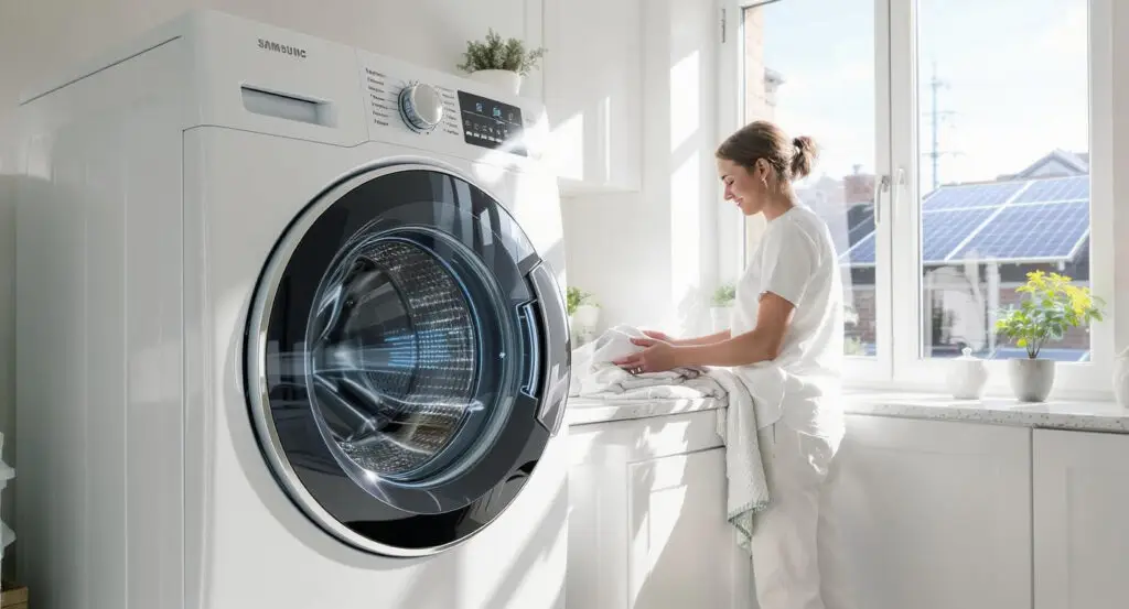 Samsung’s Smart Washing Machines Now Run on Free Power, If You Wash at the Right Time