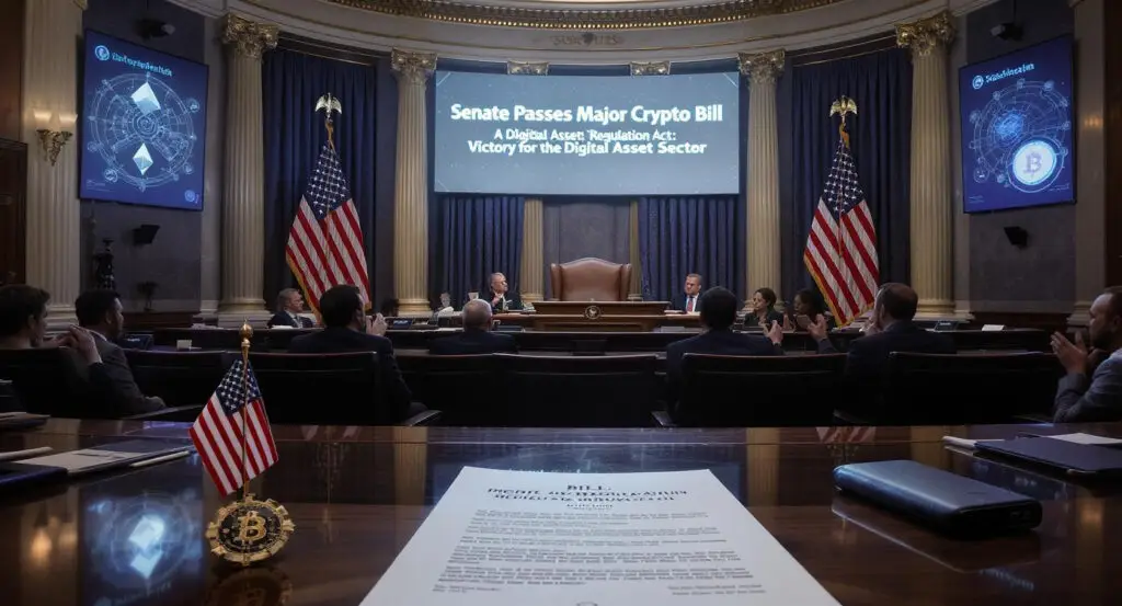 Senate Passes Major Crypto Bill, Marking Victory for Digital Asset Sector