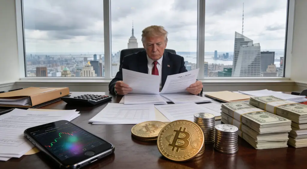 Trump Crypto Earnings Reveal $57M Income Exposure