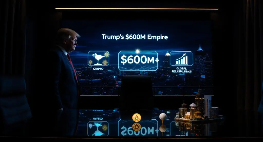 Trump's Financial Scorecard Over $600 Million from Crypto, Golf, and Global Deals
