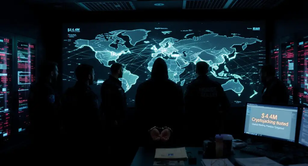 Ukrainian Hacker Arrested in $4.4M Cryptojacking Scheme Targeting Global Hosting Provider
