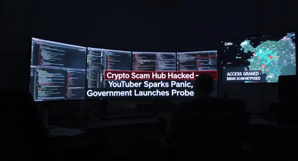 YouTuber Hacks $800K Crypto Scam Hub in Cebu, Sparks Panic and Government Probe