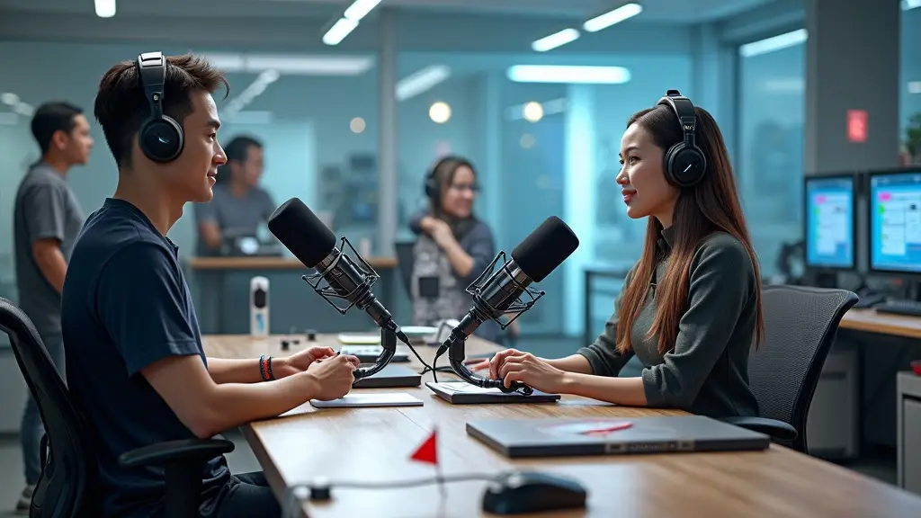 AI Reporters Ivan And Aira Debut On Radyo Pilipinas