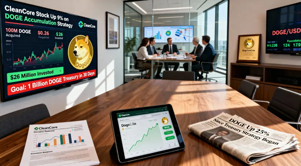 CleanCore Grows Dogecoin Treasury With 100M DOGE Buy