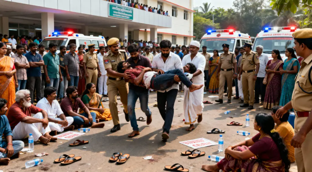 India Rally Tragedy: Deadly Crush Kills 40 in Tamil Nadu