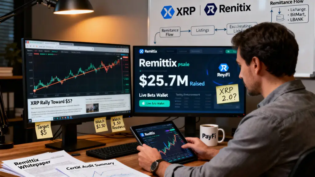 Ripple Price Prediction Nears $5 as Remittix Gains XRP 2.0 Hype