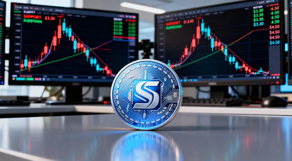 Sui Eyes $4.50 Breakout as $3.30 Support Holds Firm