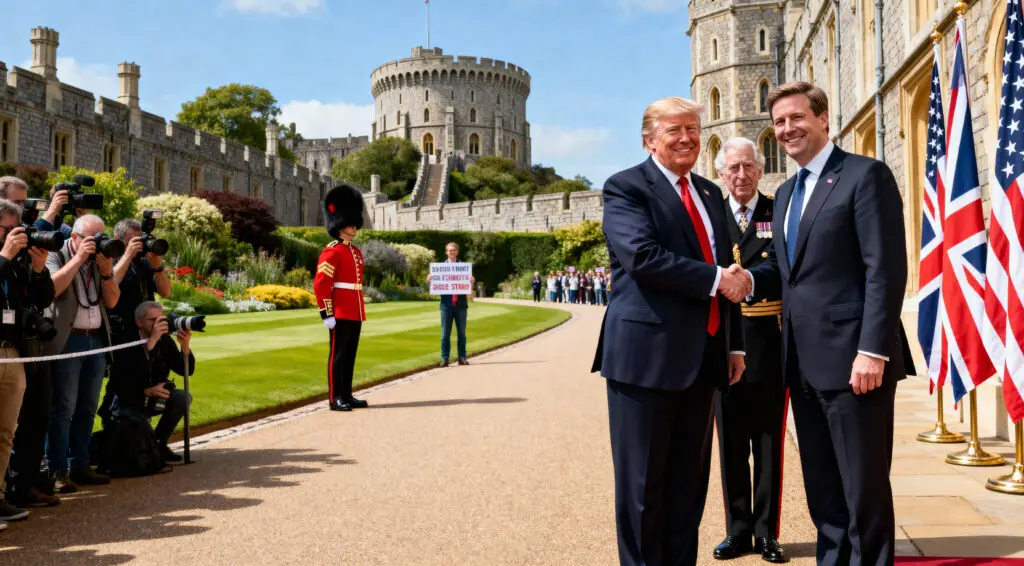 Trump Balances Pageantry And Politics During UK State Visit