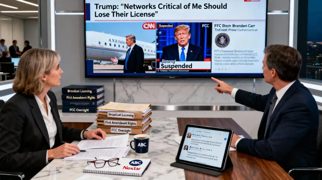 Trump Says TV Networks Critical of Him Should Lose License