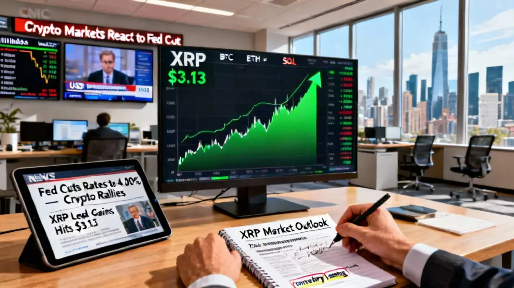 XRP Price Surges As Fed Rate Cut Sparks Crypto Market Rally
