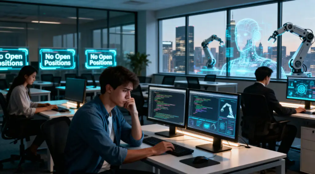 AI Disruption and Policy Uncertainty Leave Young Tech Workers Struggling