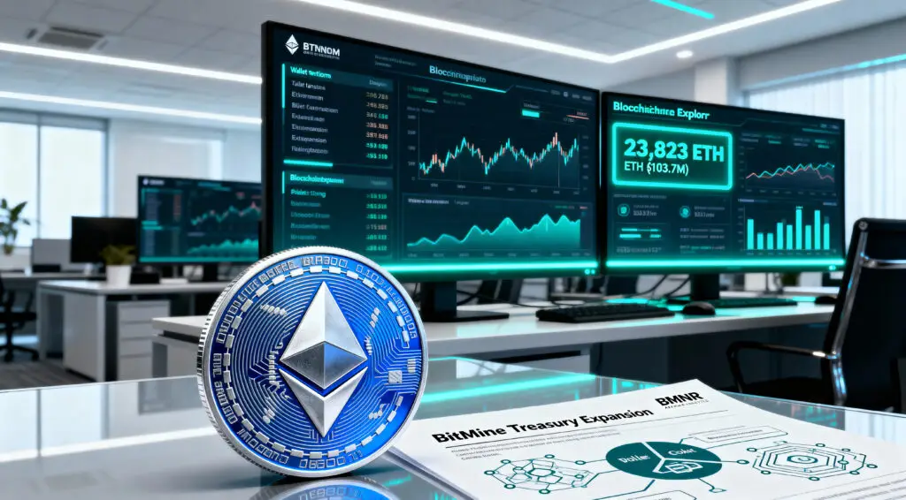 BitMine Adds $104 Million in ETH to Treasury, Strengthening Market Position