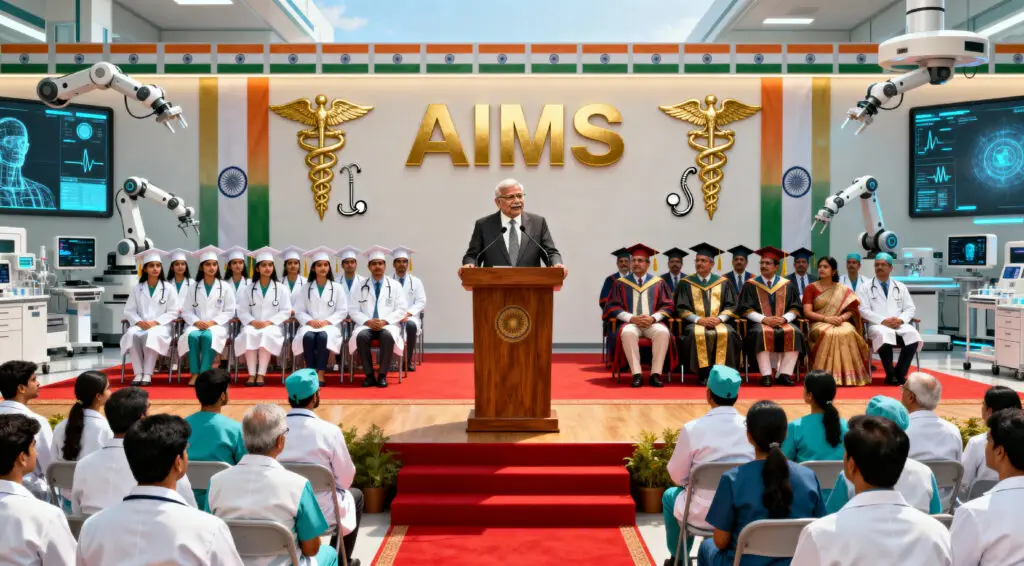 Health Minister JP Nadda Hails AIMS for Medical Excellence