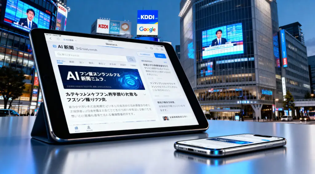 KDDI and Google Launch AI News Search Service in Japan