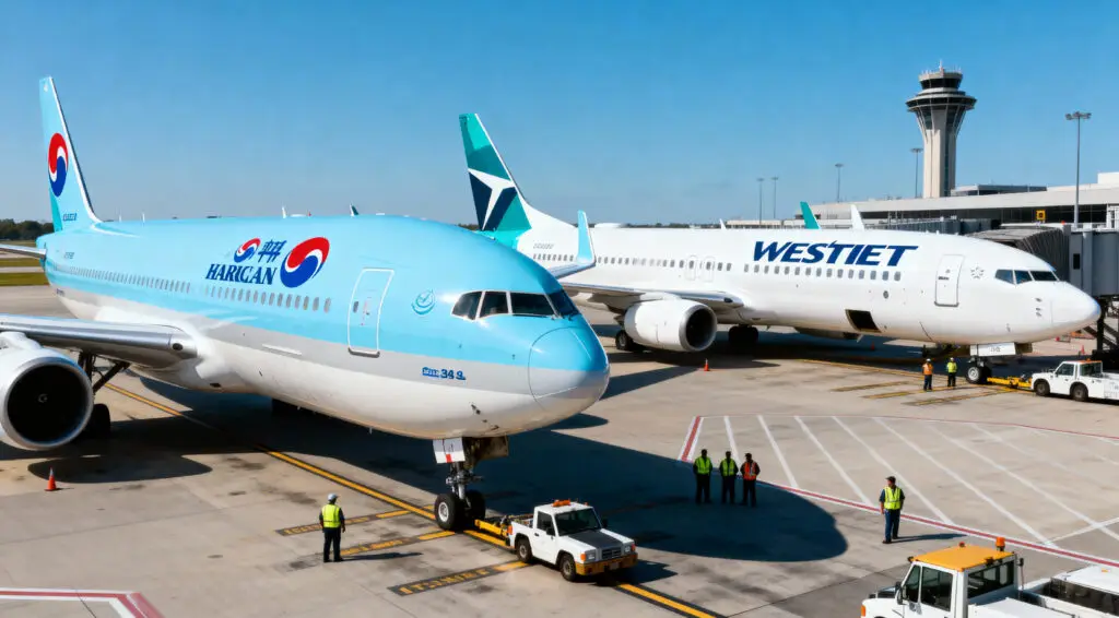 Korean Air Invests $217M to Acquire Stake in WestJet Parent