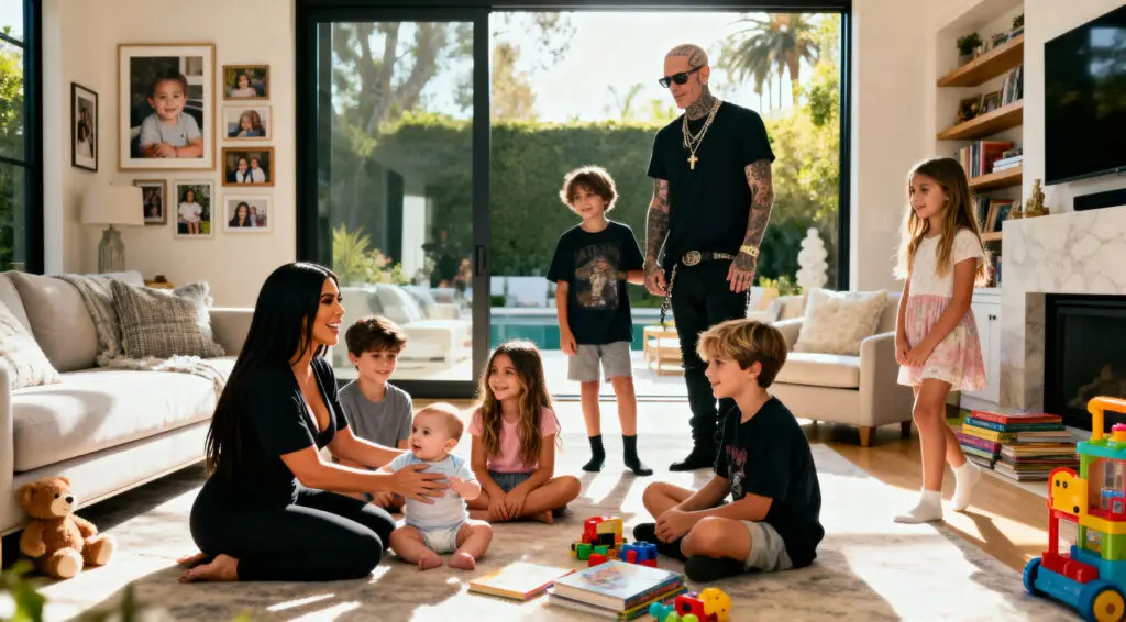 Kourtney Kardashian Talks Co-Parenting and Blending Families