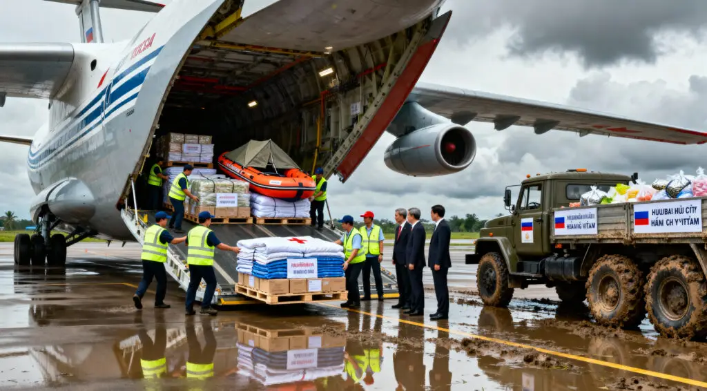Russia Sends 30 Tons of Emergency Aid to Flood-Hit Vietnam