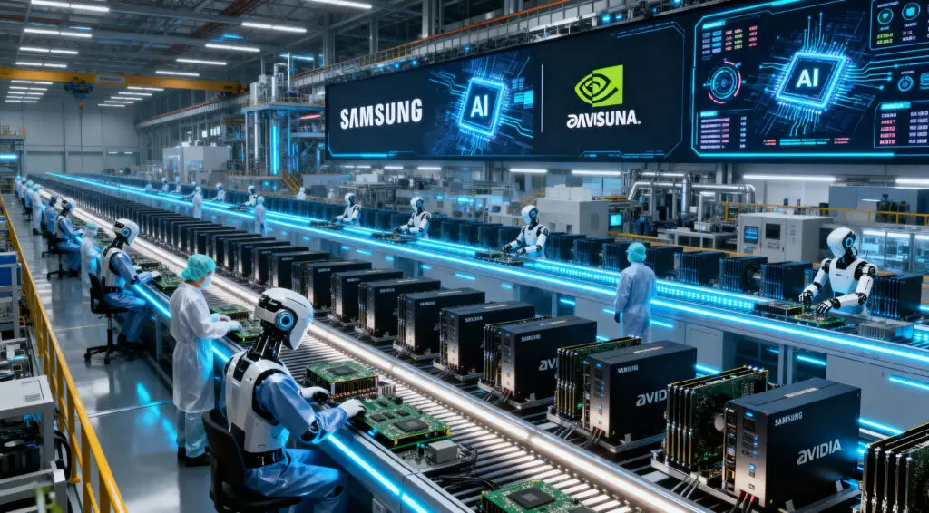 Samsung and NVIDIA Join Forces to Build Global AI Megafactory