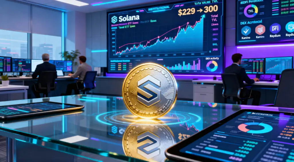 Solana Targets $300 as Institutional Demand and DeFi Growth Surge