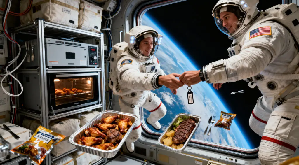 Chinese Astronauts Host First Space Barbecue During Crew Handover