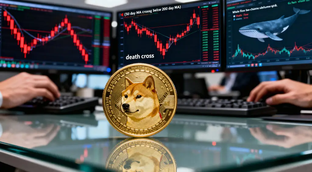 Dogecoin Forms Bearish Death Cross As Whale Selling Accelerates Market Weakness