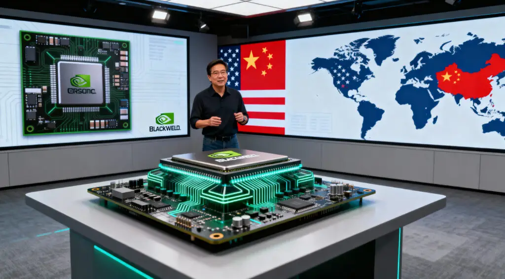 Nvidia’s Jensen Huang Pushes for China Blackwell Chip Access