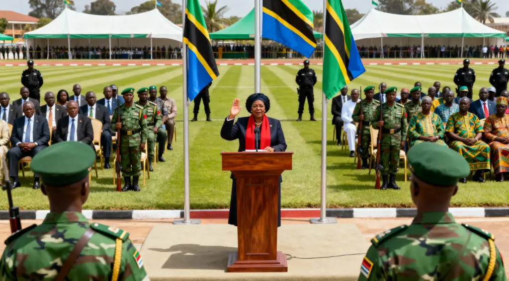 Tanzania Swears In Samia Hassan After Disputed Election Win