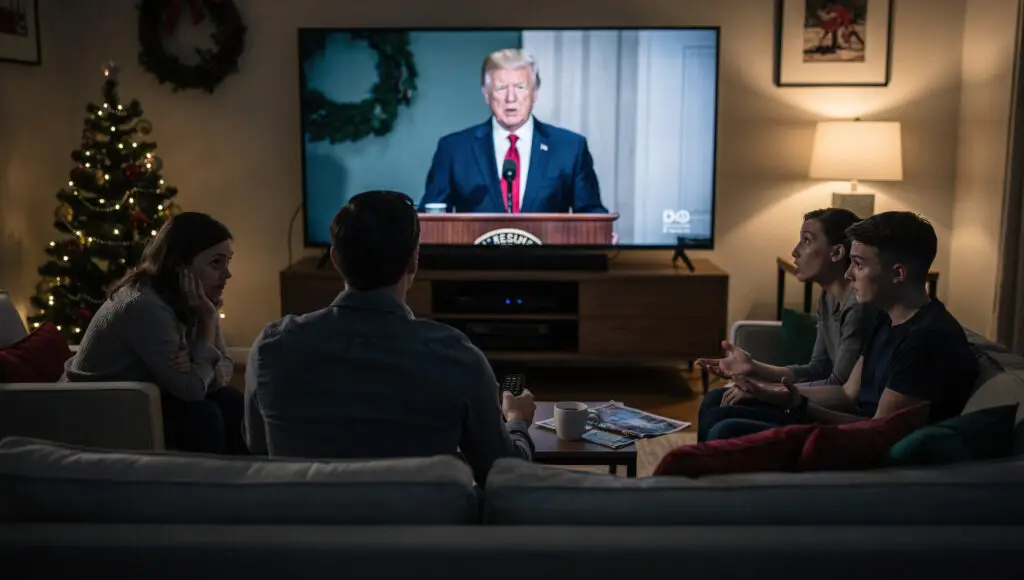 Political Rift Widens After Trump Christmas Speech