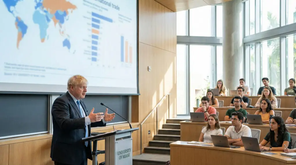 Boris Johnson Talks Brexit Experience With Miami Students