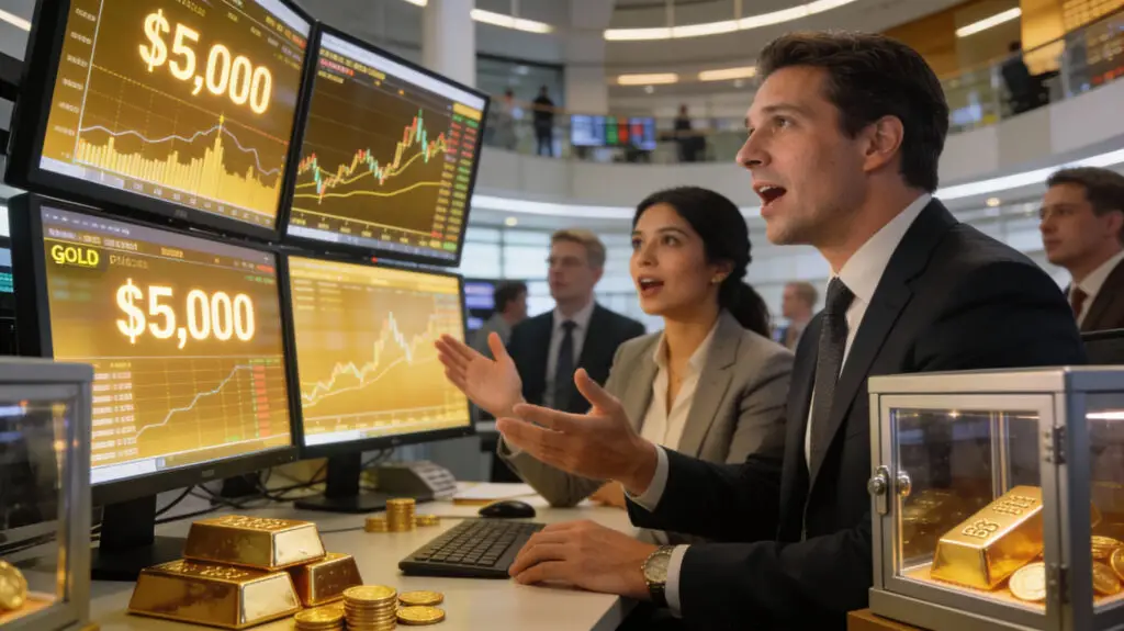 Gold Tops 5000 as Investors Seek Safety Amid Global Risks