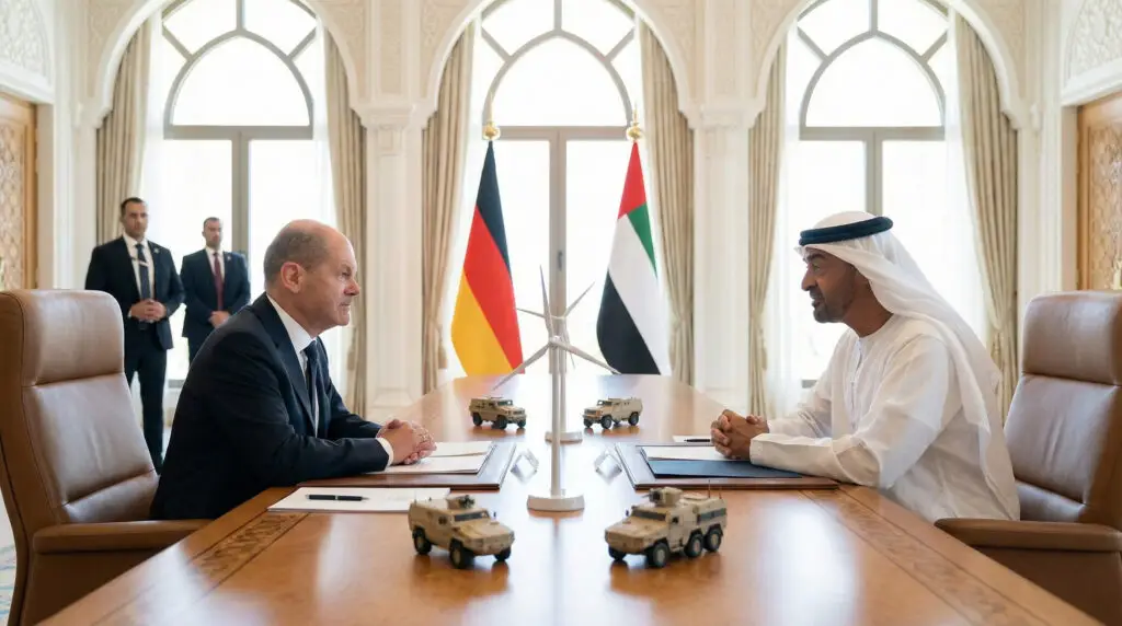 Merz Discusses Arms And Energy On Gulf Tour