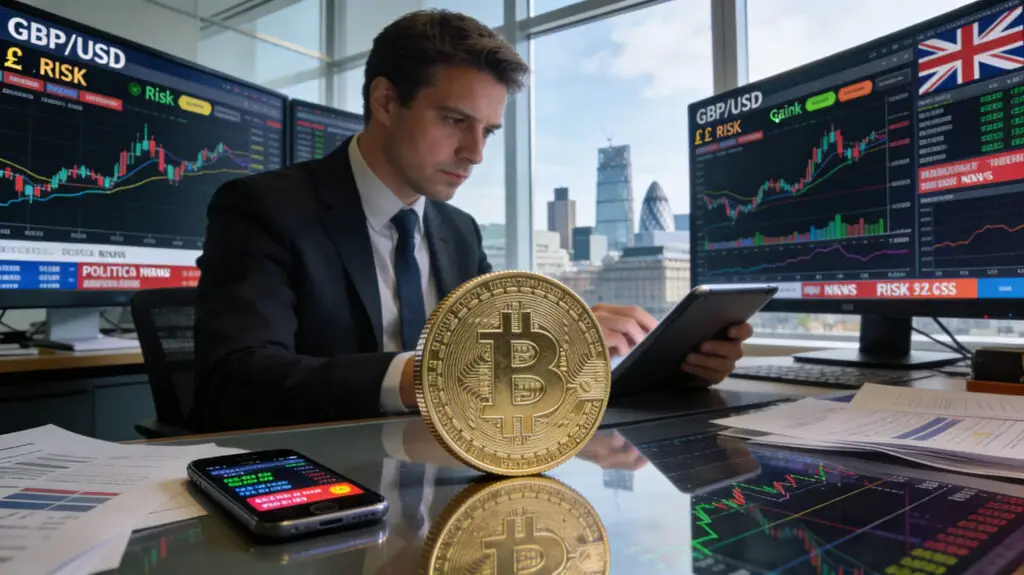 Pound Gains as Markets Assess BoE and UK Political Risk