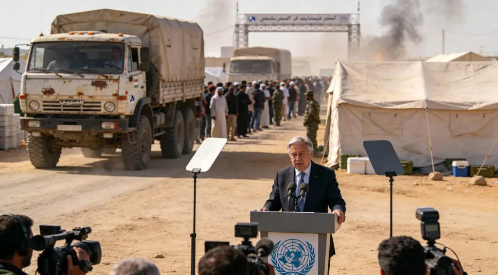 UN Chief Urges Gaza Aid As Rafah Evacuations Stall