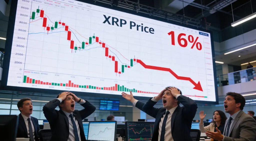 XRP Plunges 16% As Liquidations Intensify