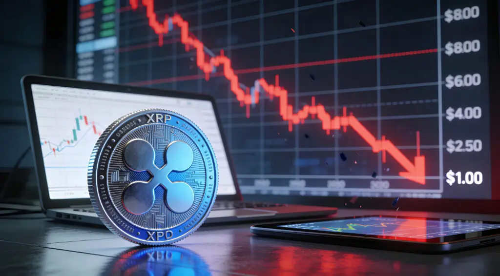 XRP Slides To $1.44 As $1.00 Risk Grows