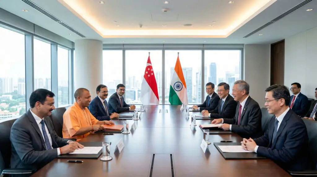 Yogi Adityanath Visits Singapore To Boost Economic Cooperation