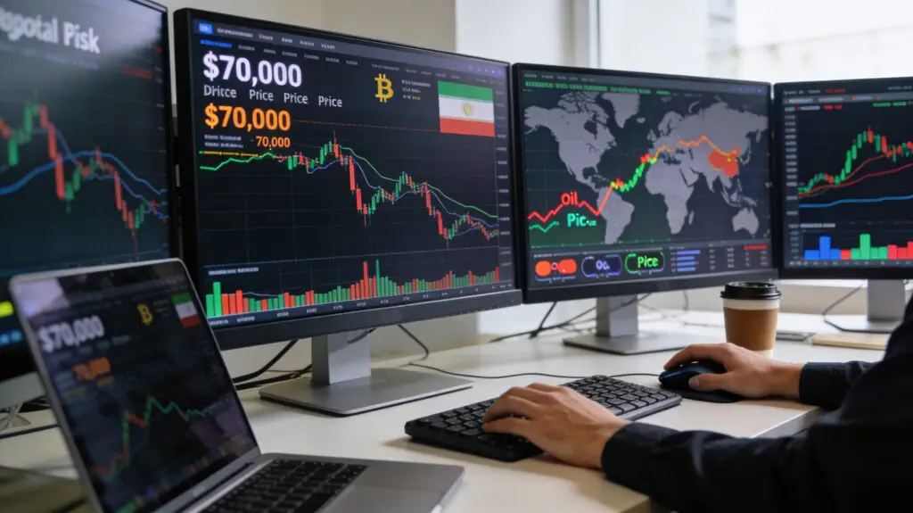 Bitcoin Drops Below $70,000 As Iran Conflict Shakes Markets