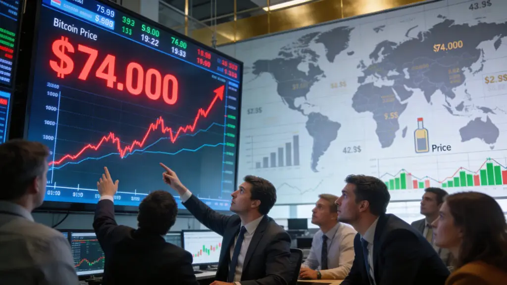 Bitcoin Rises Near $74K As Iran War Shifts Market Sentiment