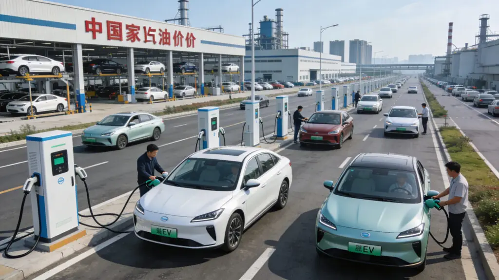 China EV Industry Gains Advantage As Oil Prices Surge