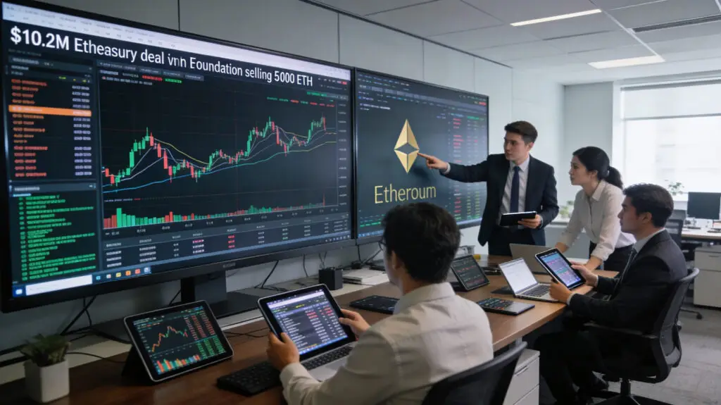 Ethereum Foundation Sells 5,000 ETH In $10.2M Treasury Deal