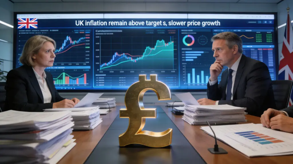 UK Inflation Remains Above Target Despite Slower Price Growth
