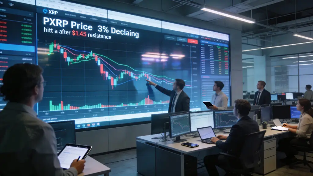 XRP Falls 3% After Failing To Break $1.45 Resistance Level